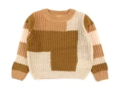 Name It strikbluse toasted coconut